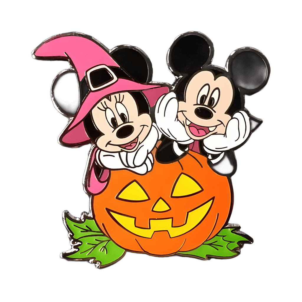 Halloween Minnie & Mickey Pumpkin Disney pin