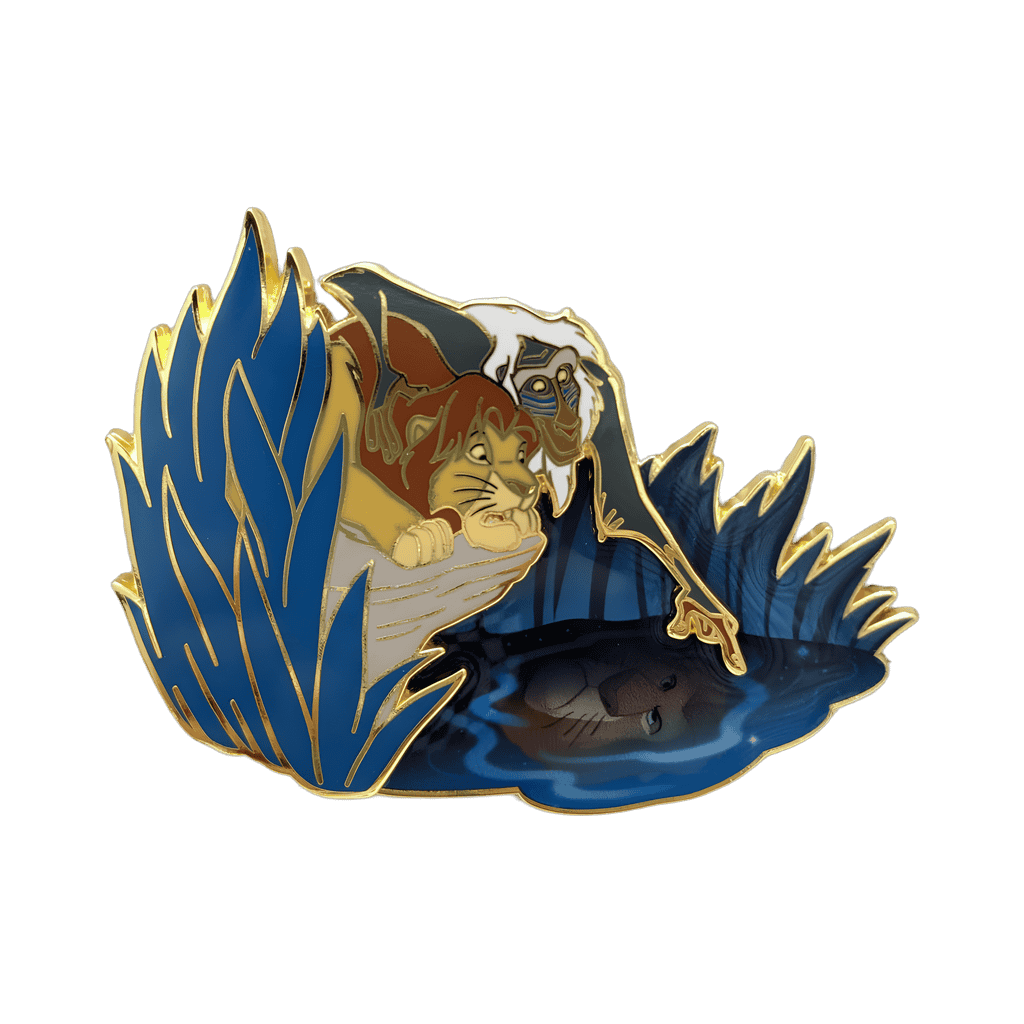The Lion King - Simba and Rafiki with Mufasa's Reflection Disney pin