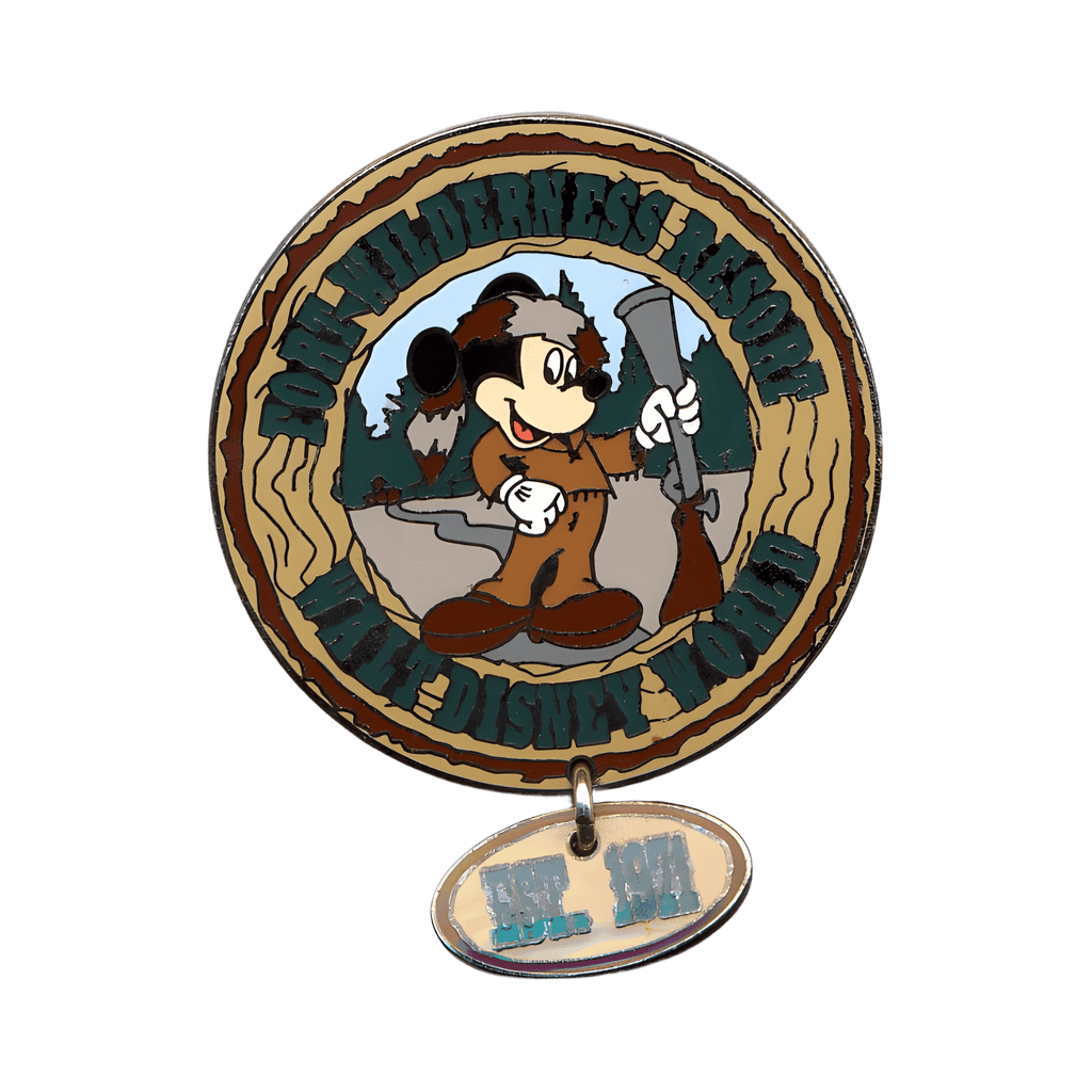 Fort Wilderness Mickey Dangle Disney pin