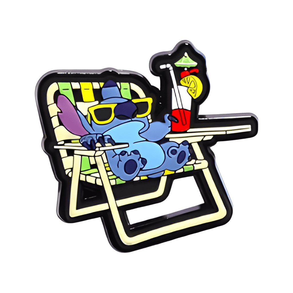 Stitch in Lawn Chair Disney pin