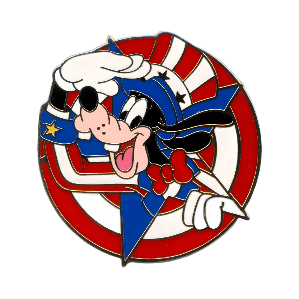 Patriotic Goofy Disney pin