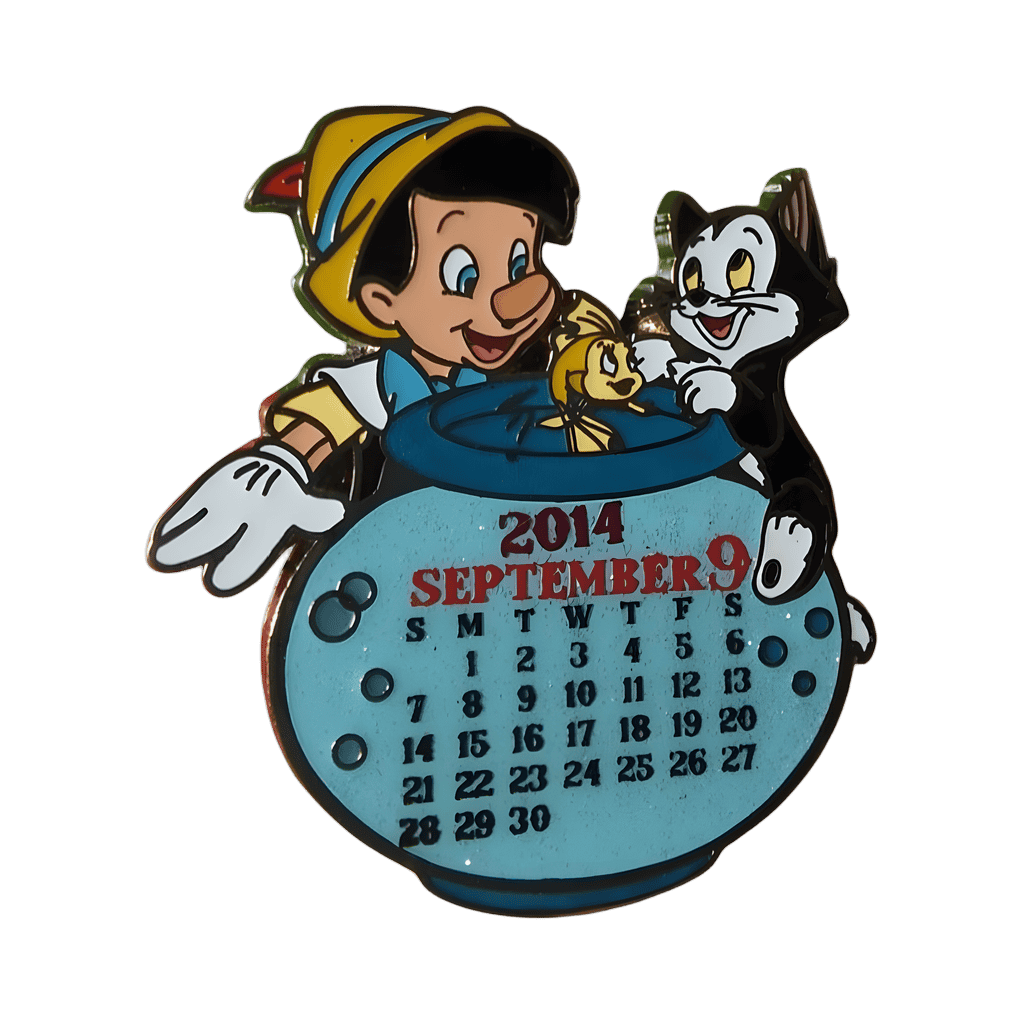 Cleo, Figaro and Pinocchio Disney pin