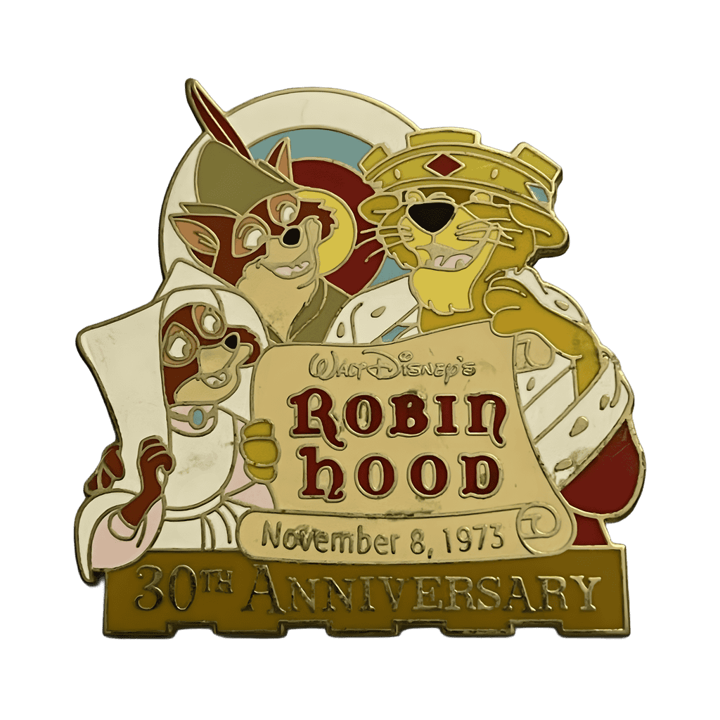 Robin Hood, Maid Marian, and Prince John Disney pin