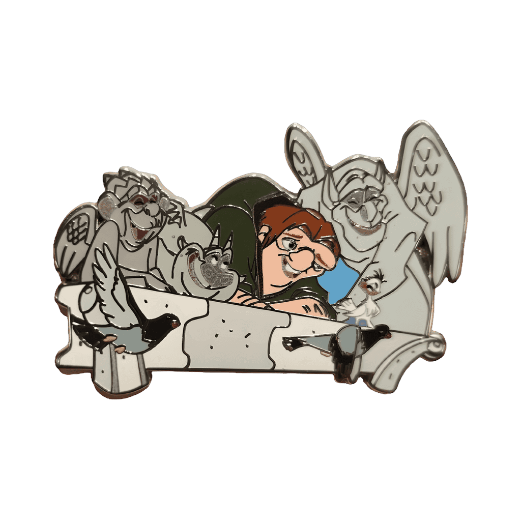 Quasimodo, Gargoyles, and Little Bird Disney pin