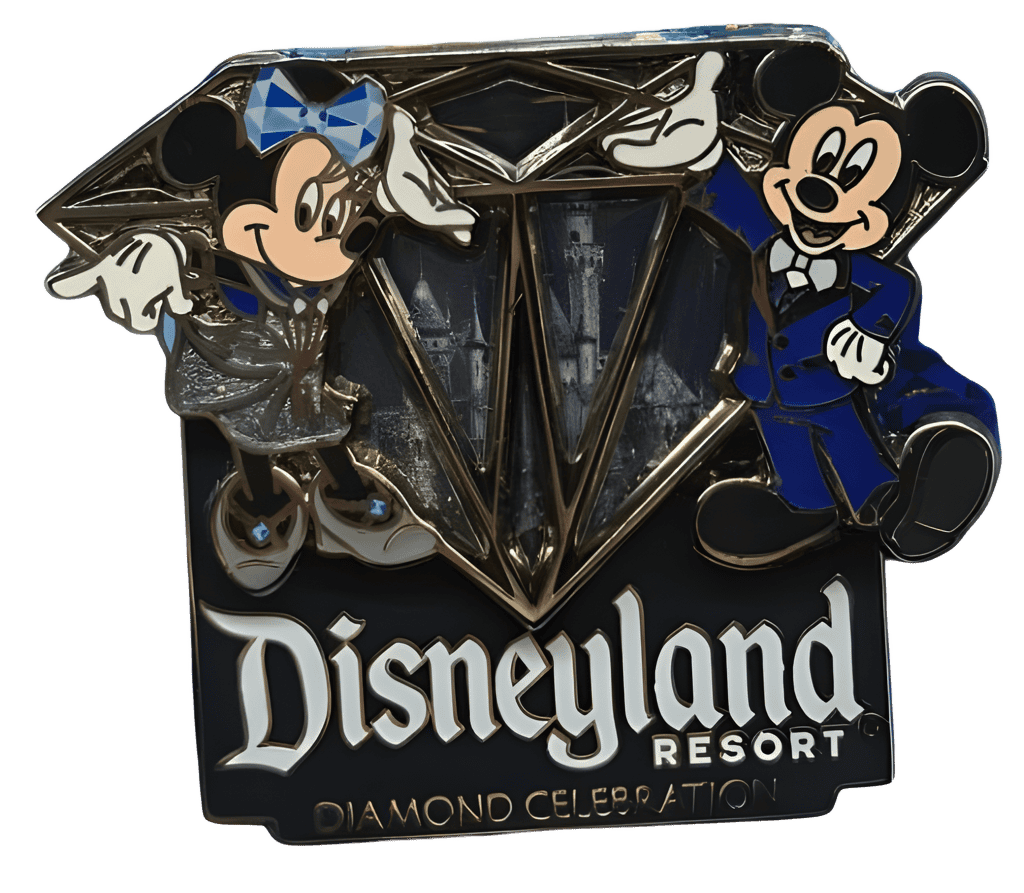 Mickey and Minnie Diamond Celebration Disney pin