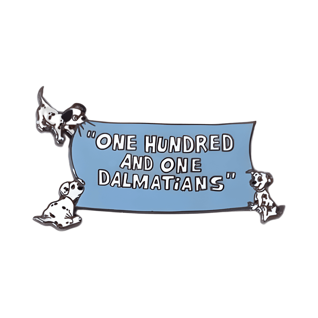 Blue Title with Puppies Disney pin