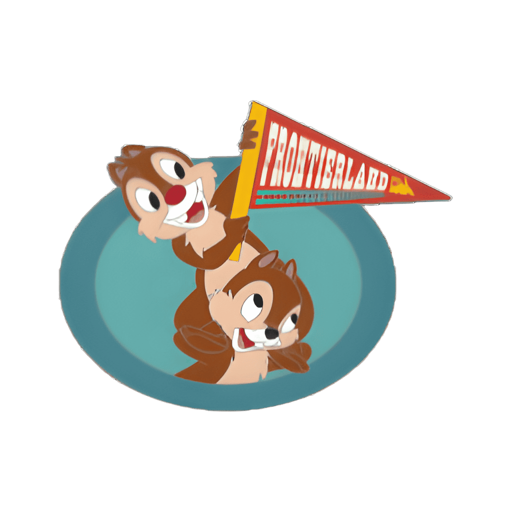Vintage Pennants with Character Mystery Collection — Chip and Dale Disney pin