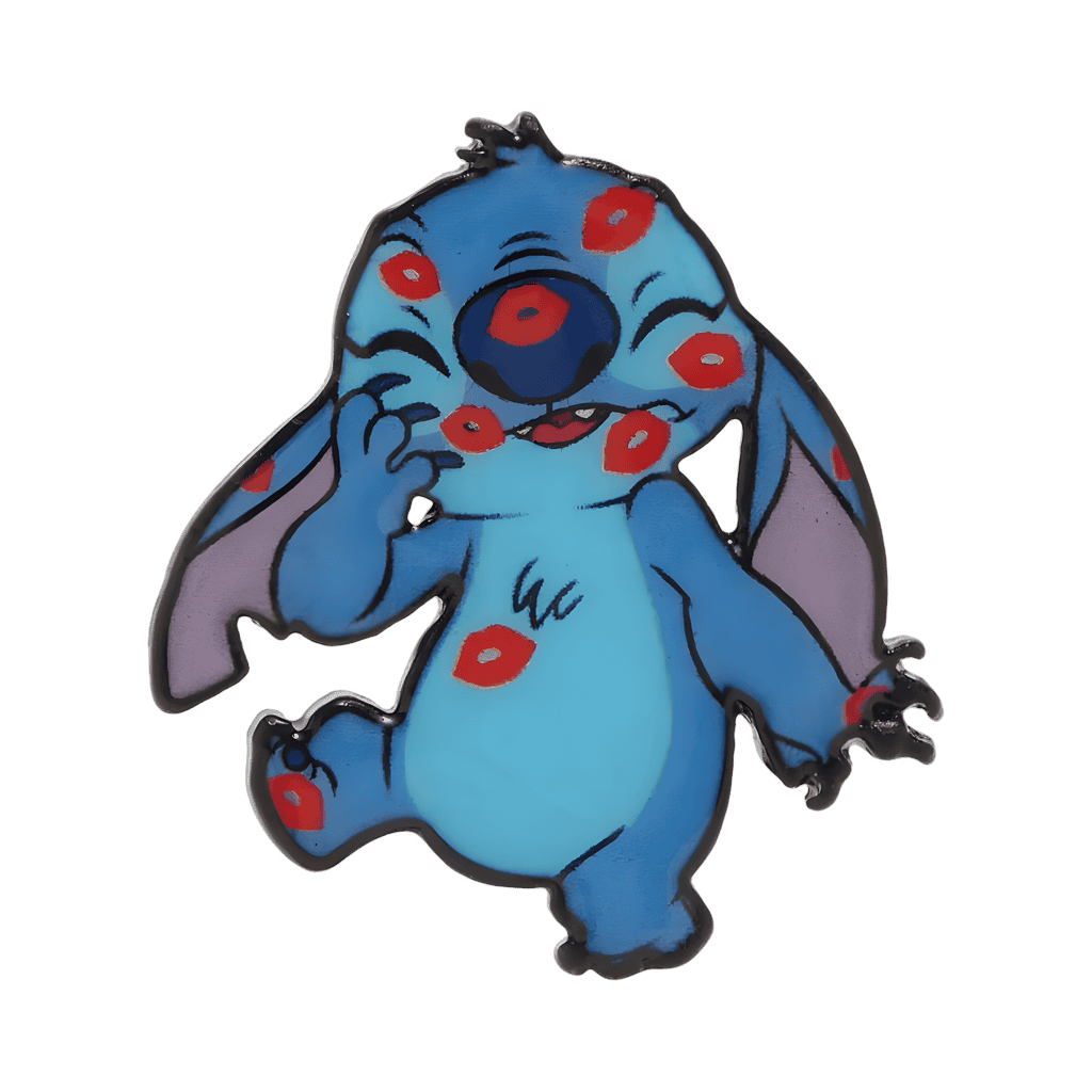 Stitch Covered in Kisses Disney pin
