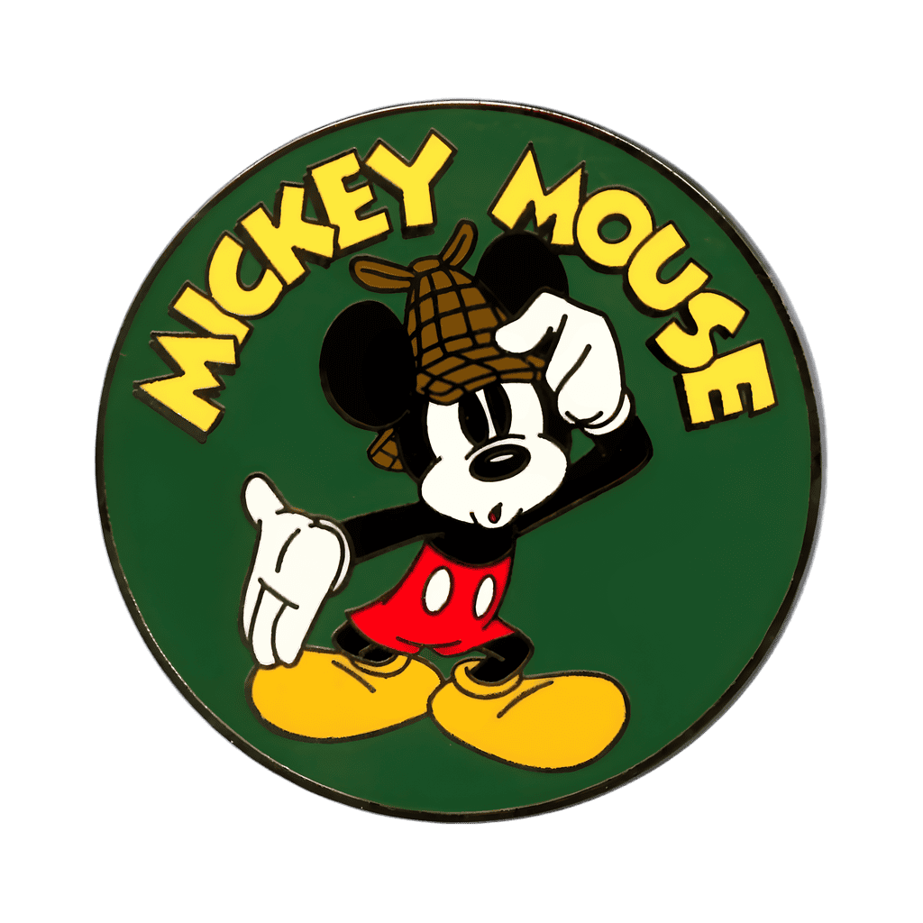 Mickey Mouse on a Green Circle - Lonesome Ghosts Disney pin