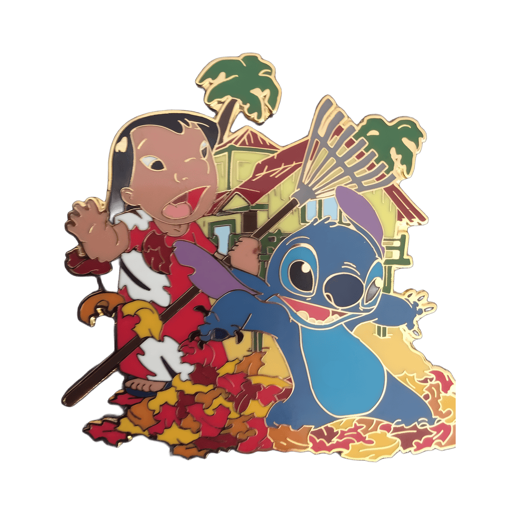 Lilo & Stitch in Leaves Disney pin