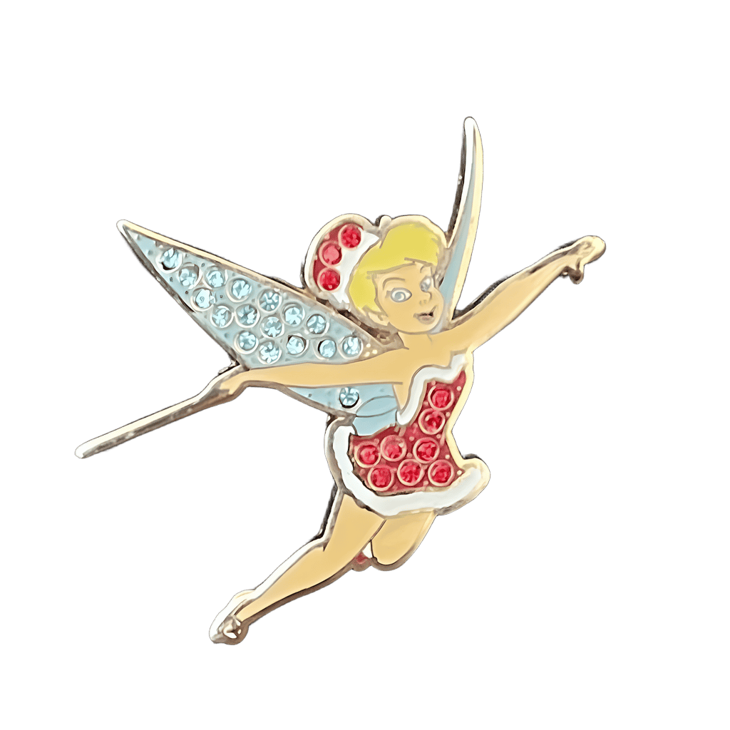 Santa Tinker Bell-Jeweled Disney pin