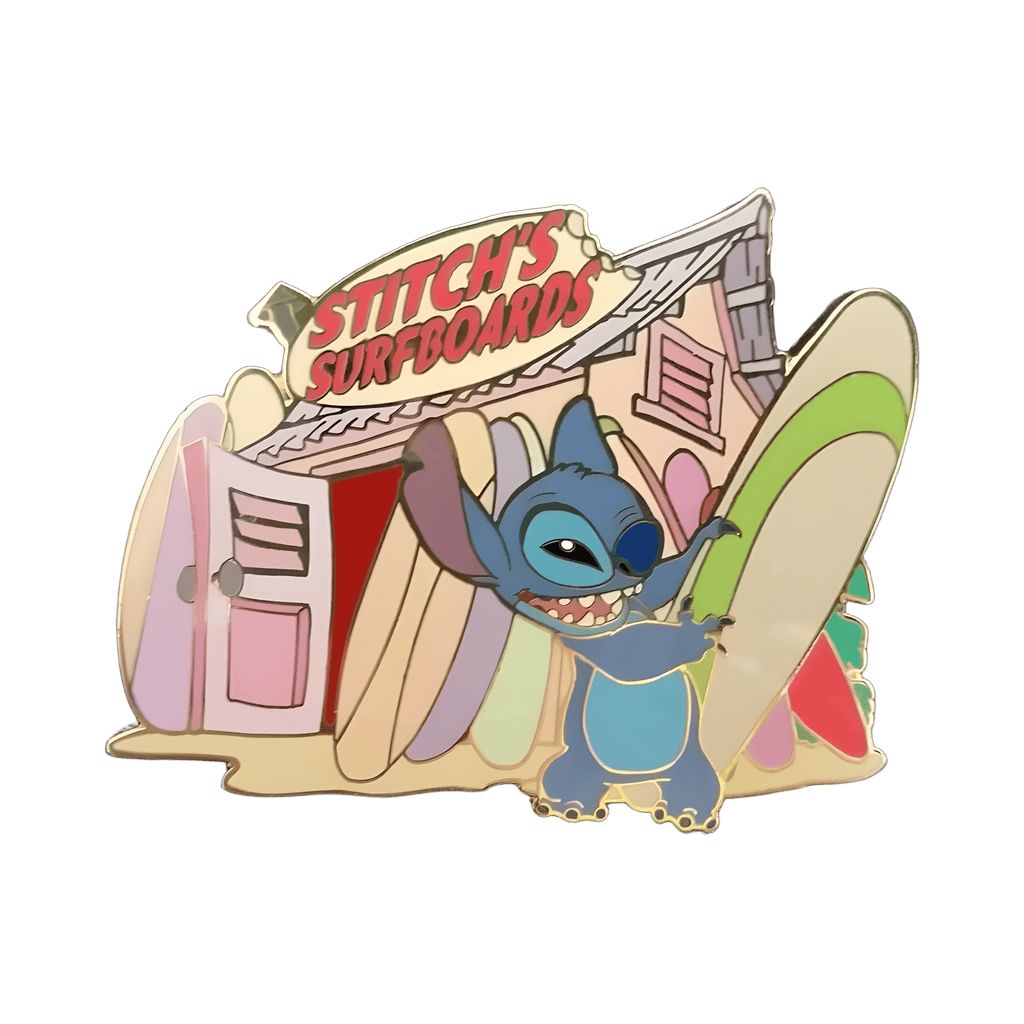 Stitch Surfboard Shop Disney pin