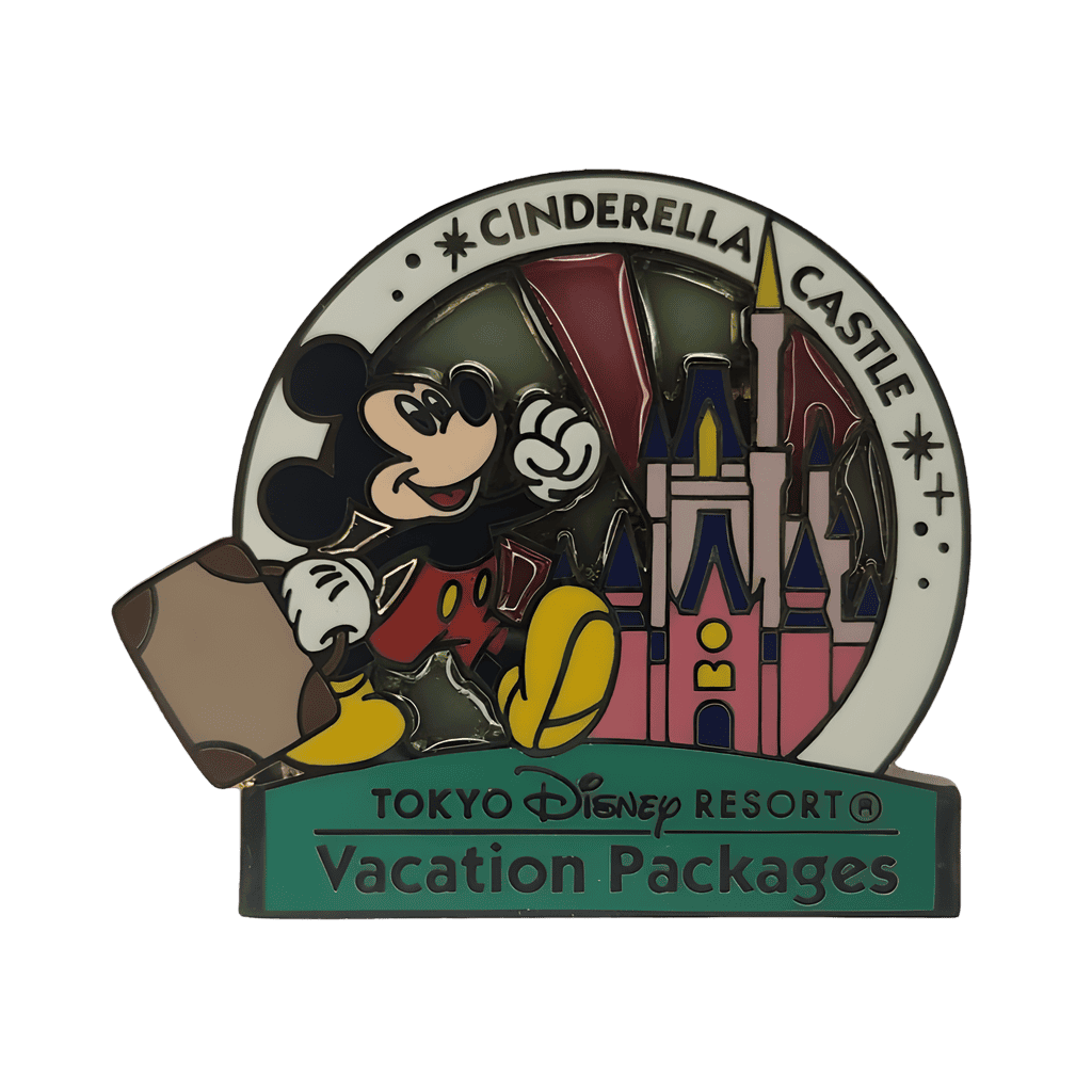 Mickey and Minnie Stained Glass Icons Set - Mickey and Cinderella Castle Disney pin