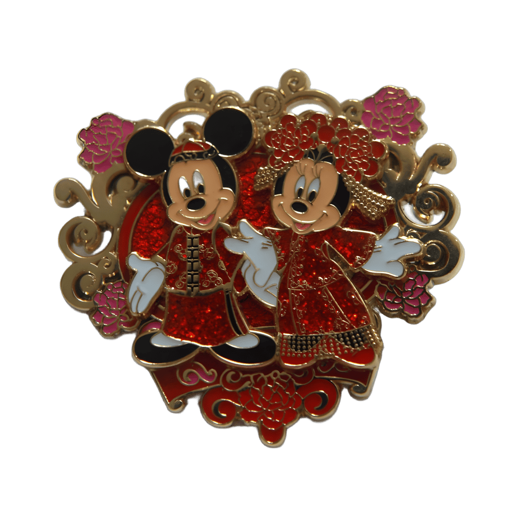Chinese Wedding Mickey and Minnie 2 Disney pin