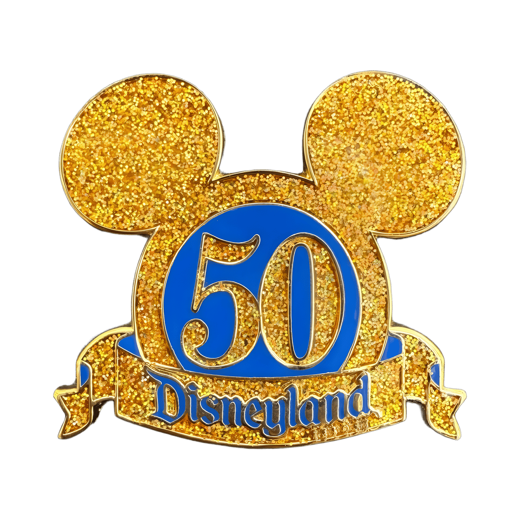 Castmember Glitter Sparkle 50th Anniversary Mickey Icon Disney pin