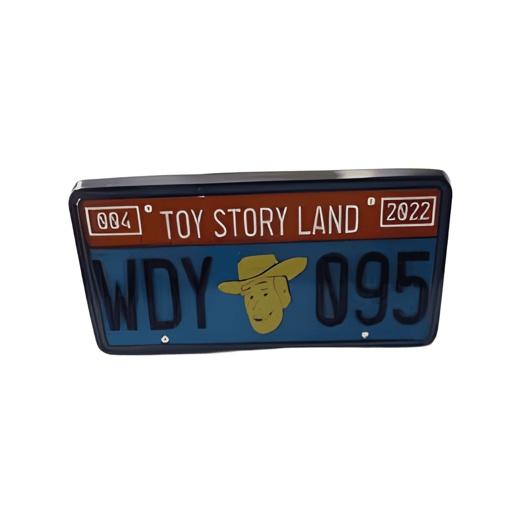 Woody License Plate Disney pin