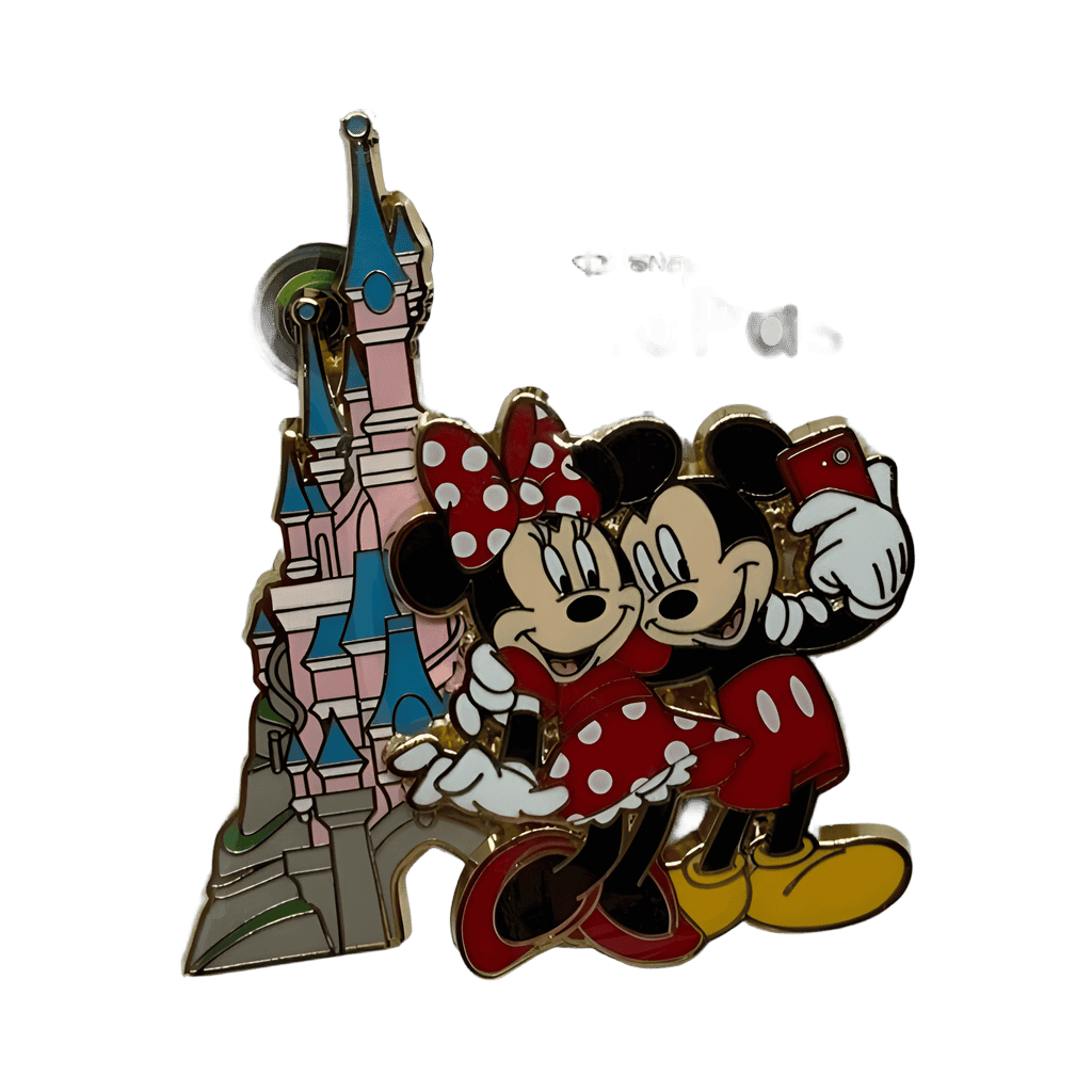Mickey & Minnie Taking Selfie Disney pin