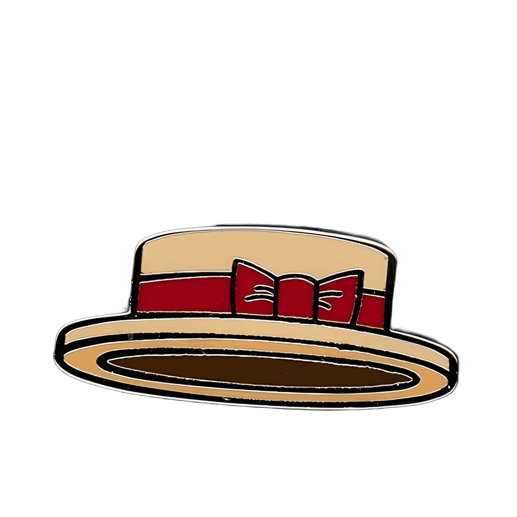 Red Dapper Dan Hat Disney pin