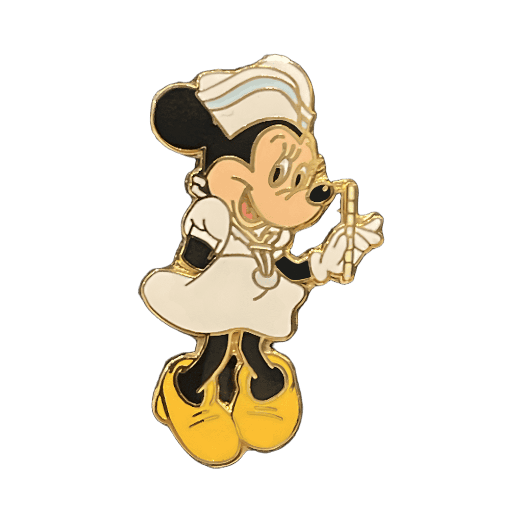 Nurse Minnie with thermometer Disney pin