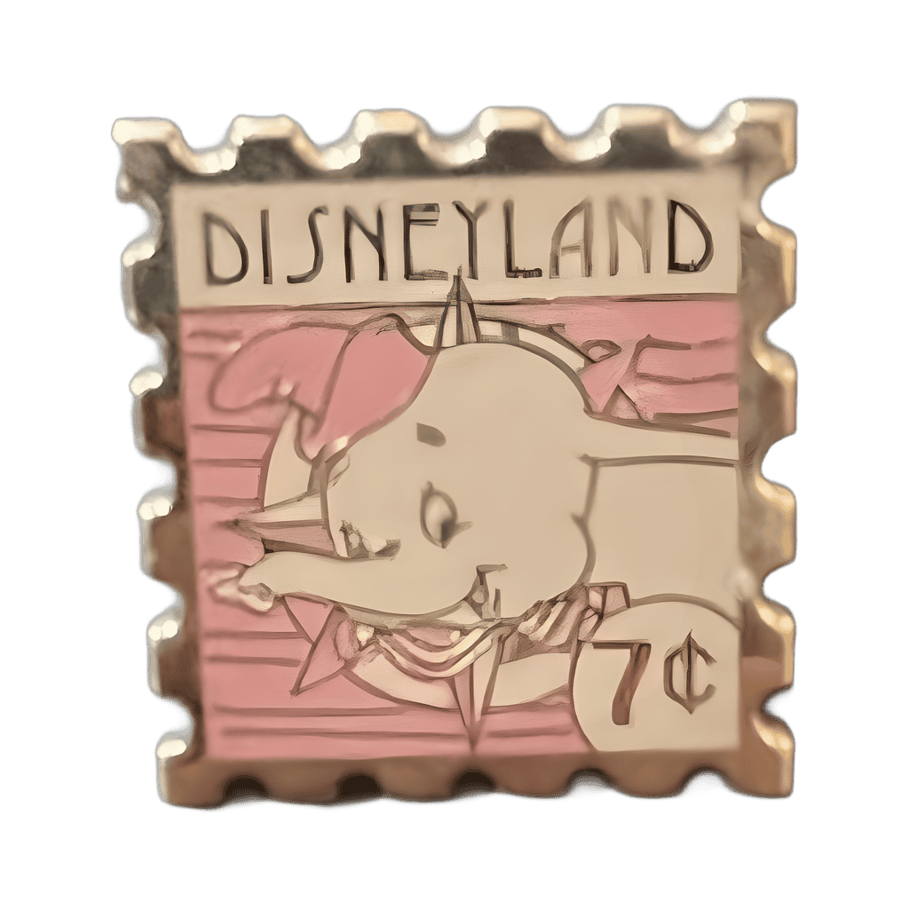 Disneyland Dumbo 7¢ stamp Disney pin