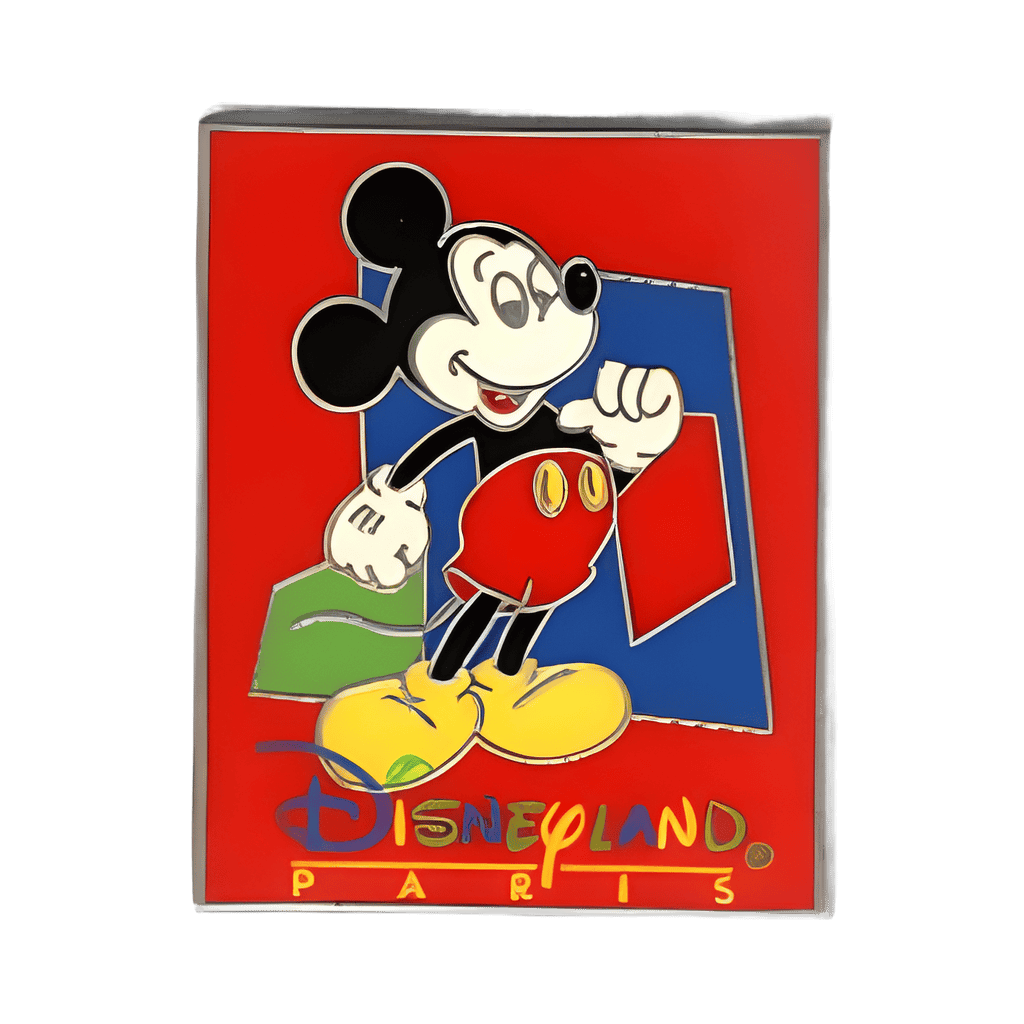 Rectangle Mickey Mouse (Red Logo) Disney pin
