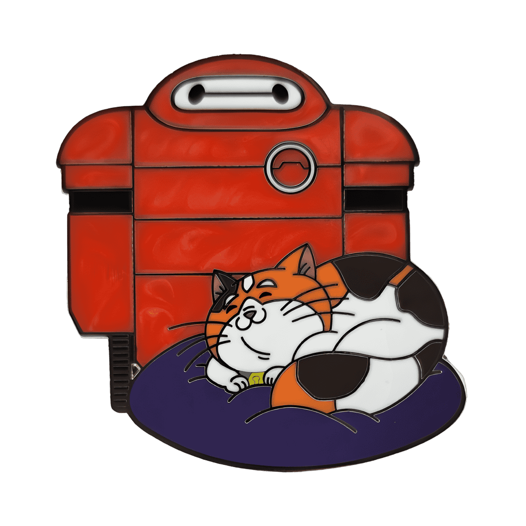 Mochi Sleeping Next To Baymax Disney pin