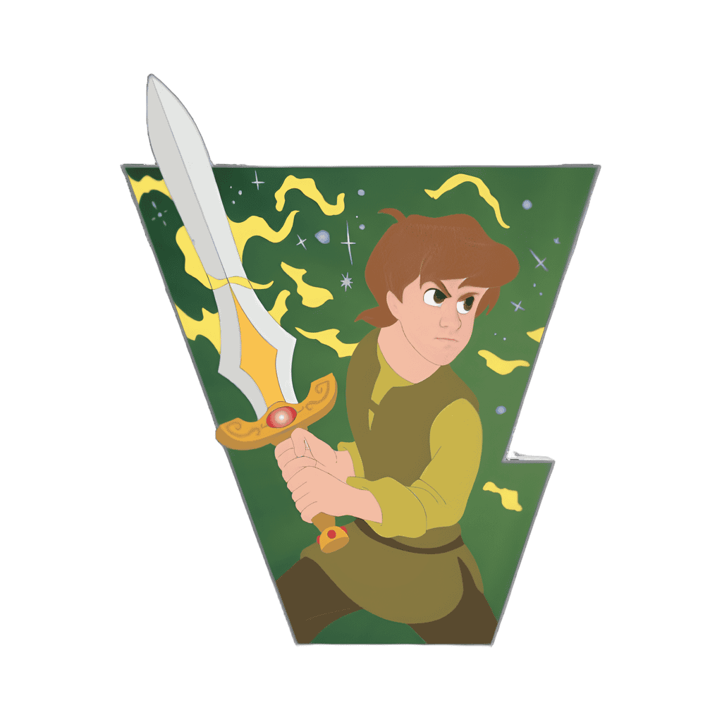 Taran with Magic Sword Disney pin