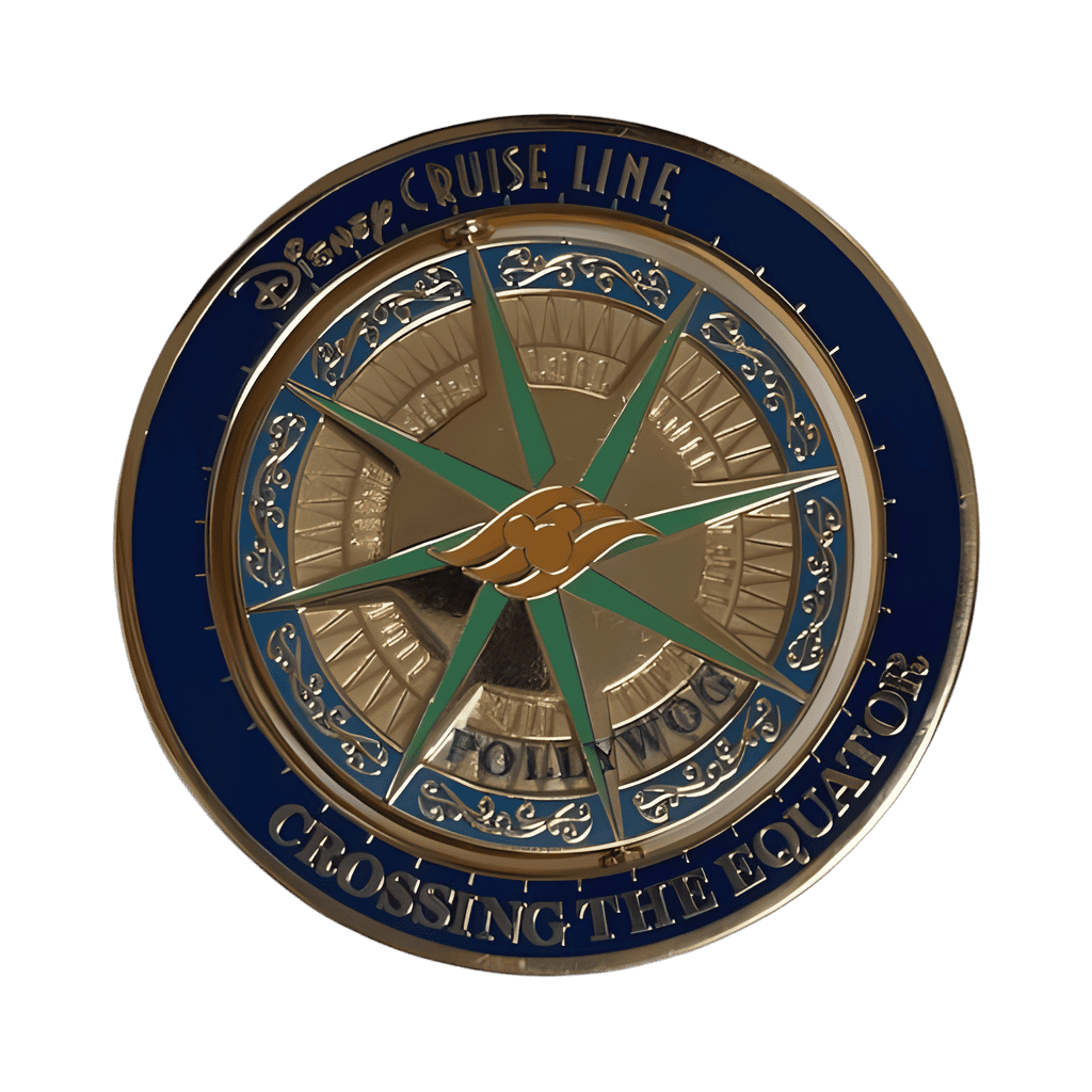 Disney Wonder Crossing the Equator Pollywog Hawaii-Sydney Spinner Disney pin