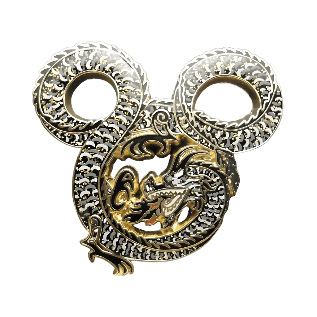 Black Glitter Disney pin