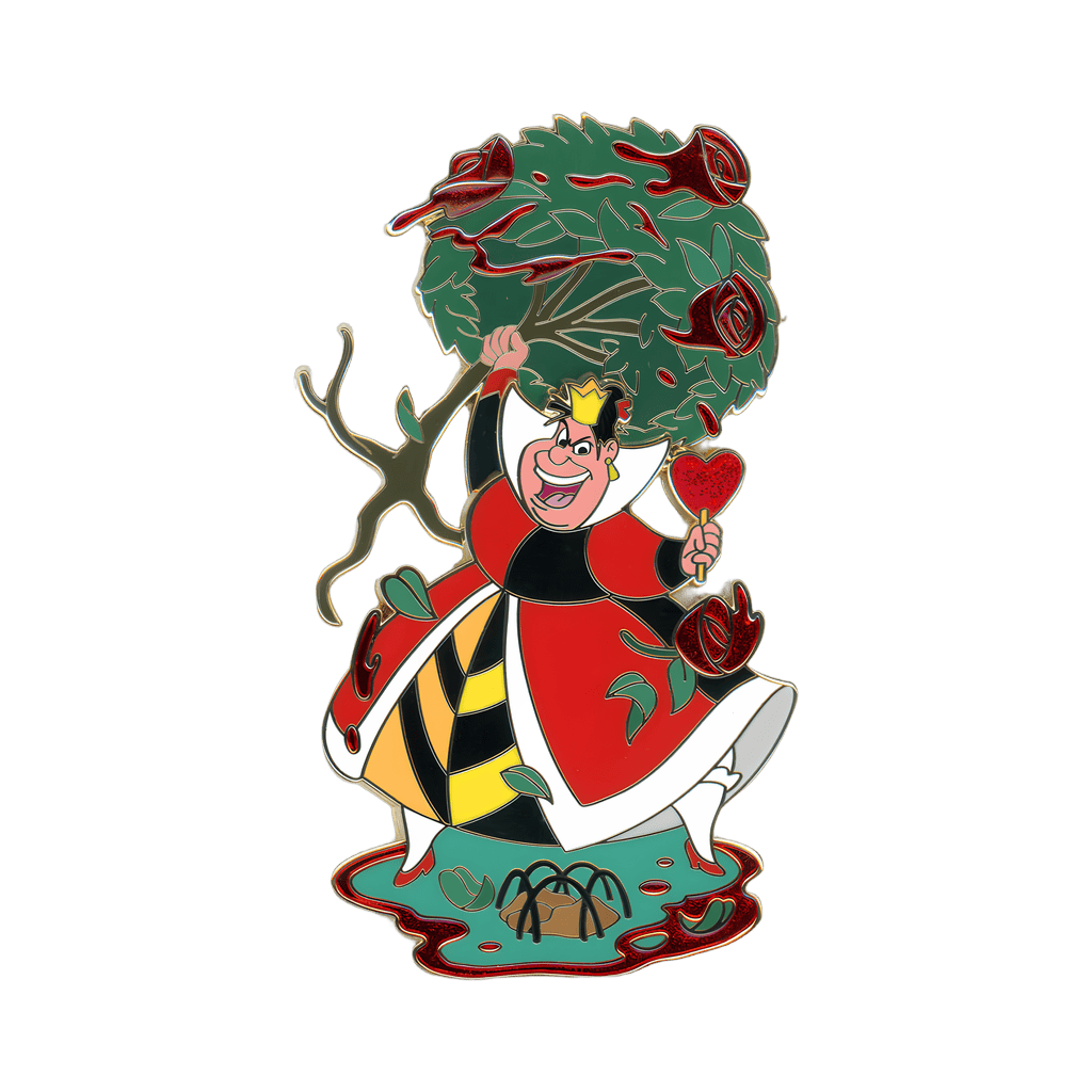 The Queen of Hearts with Rose Bush Disney pin