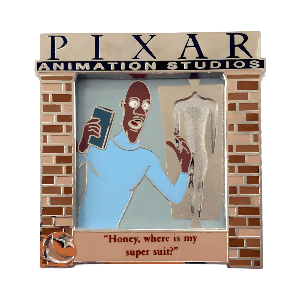 Pixar Movie Quotes Frozone - Honey, Where is my Super Suit? Disney pin