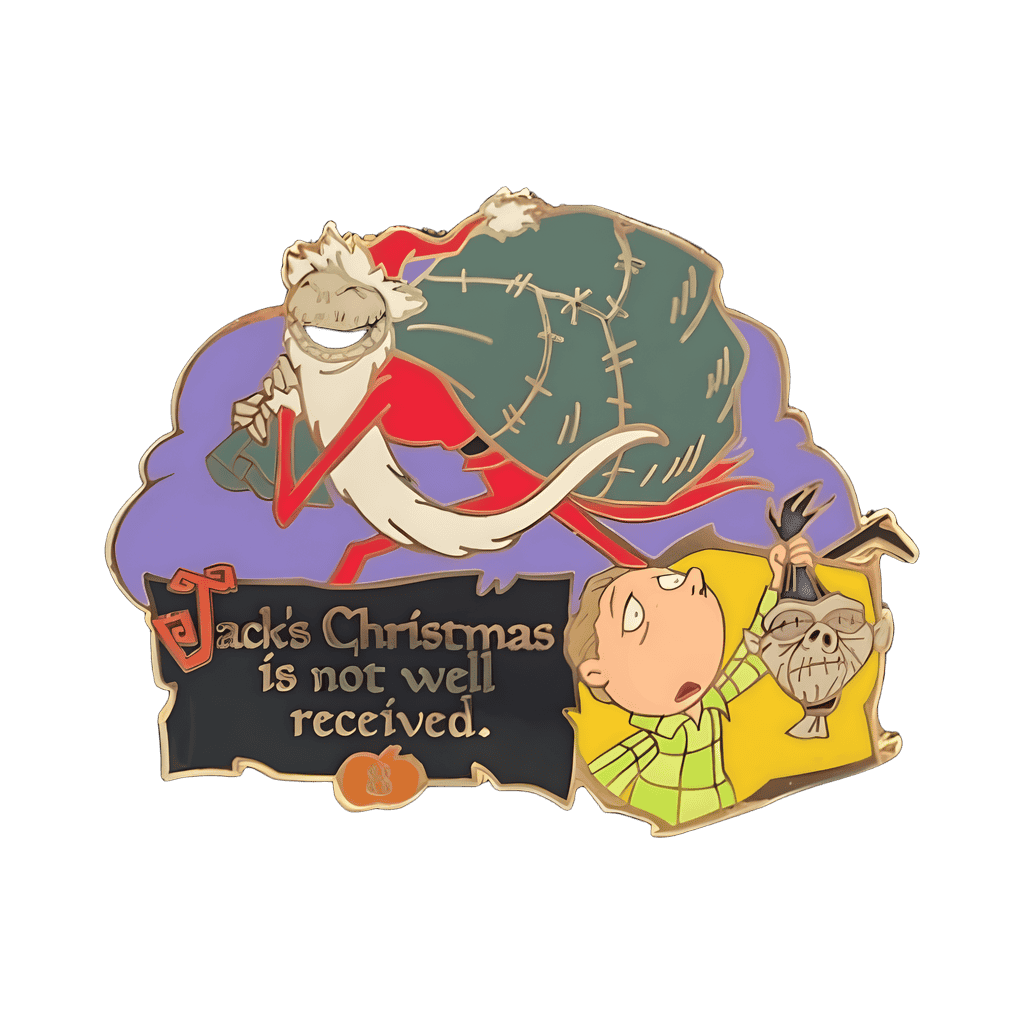Jack's Christmas is not well received. Disney pin