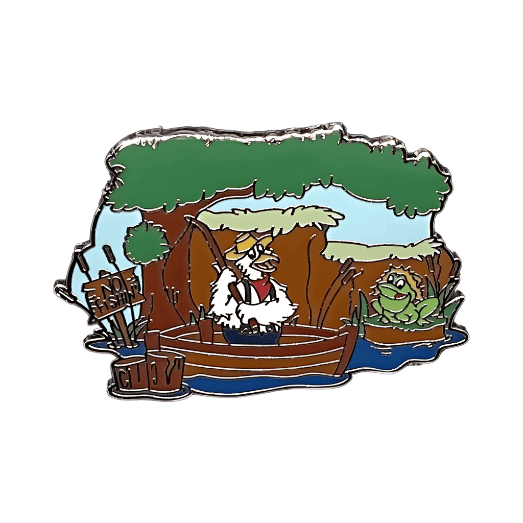 Brer Goose and a Bullfrog Fishing Disney pin