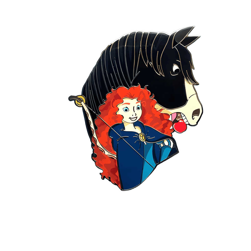 Merida and Angus Disney pin