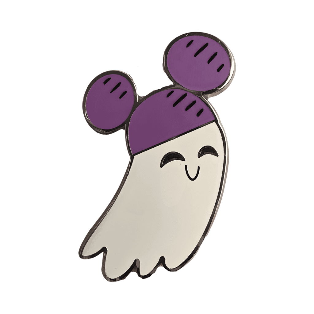 Ghost in Purple Mickey Ears Disney pin