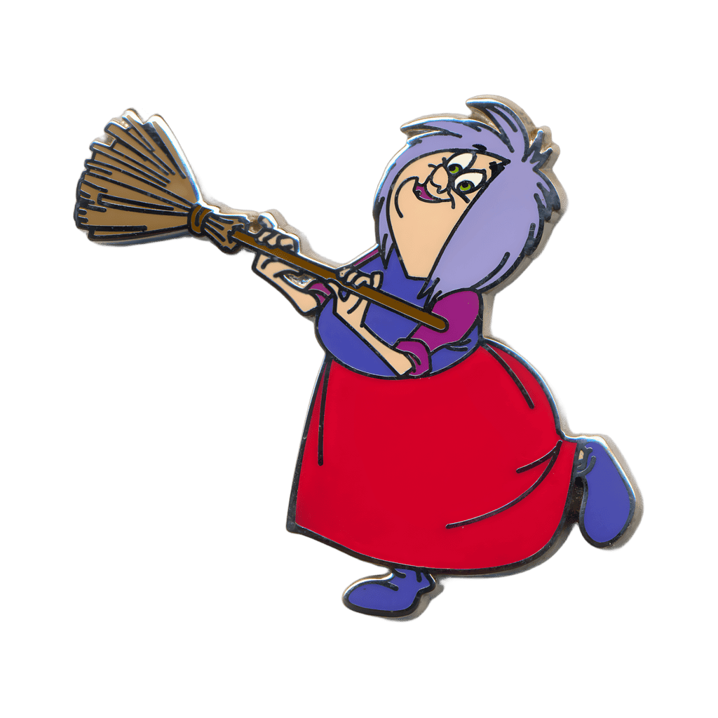 Madam Mim with Broom Disney pin