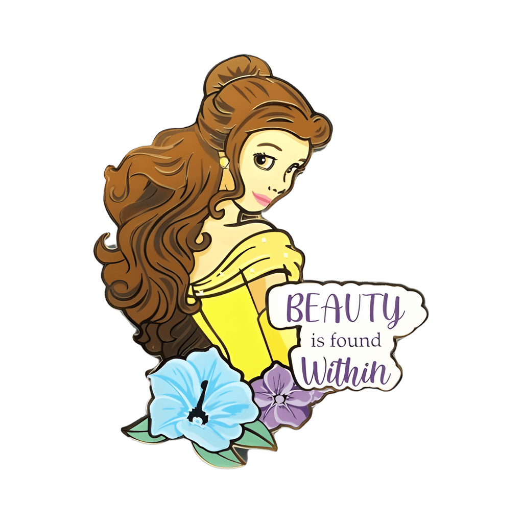 Beauty is from within Belle Beauty and the Beast Disney pin