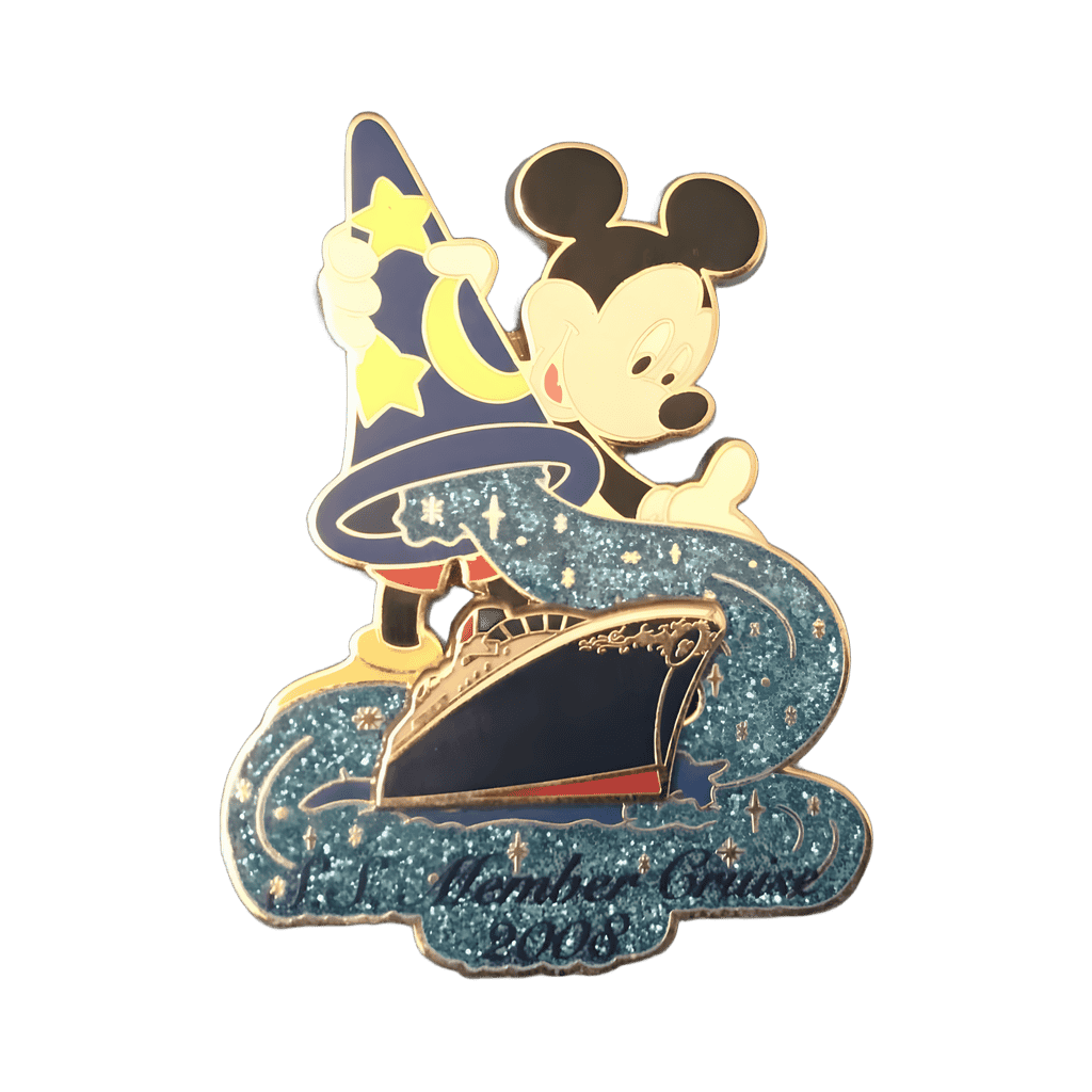 Mickey w/ sorcerer hat S.S. Member cruise 2008 pin Disney pin