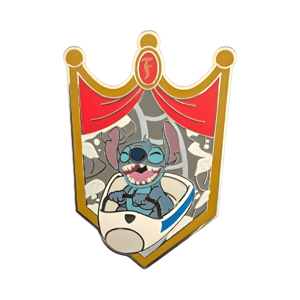 Stitch on Matterhorn Bobsleds Disney pin