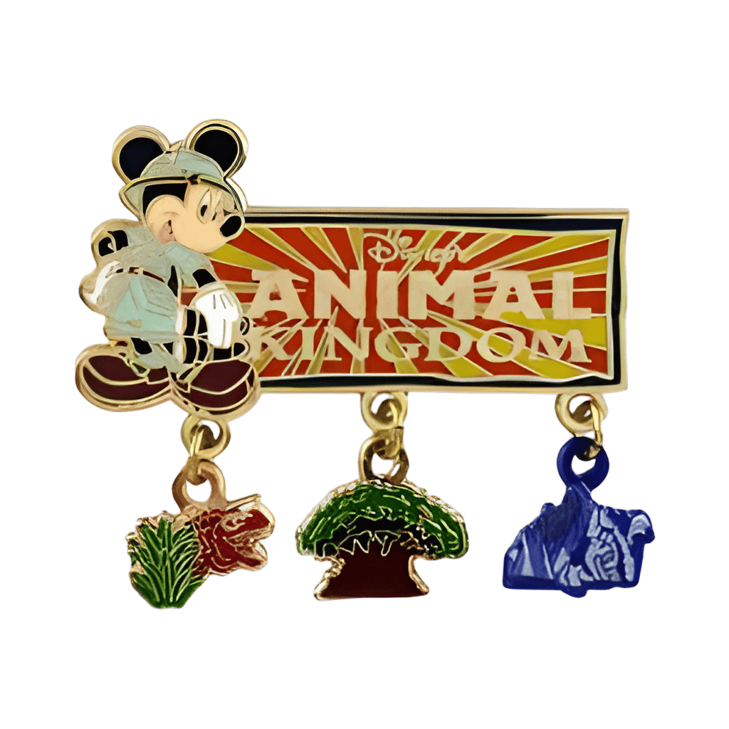 Mickey Animal Kingdom Dangling Pin Disney pin