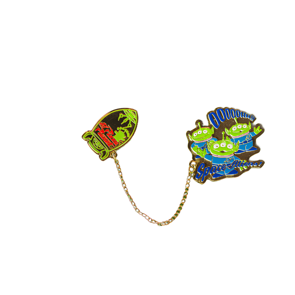 Little Green Men and the claw machine Disney pin