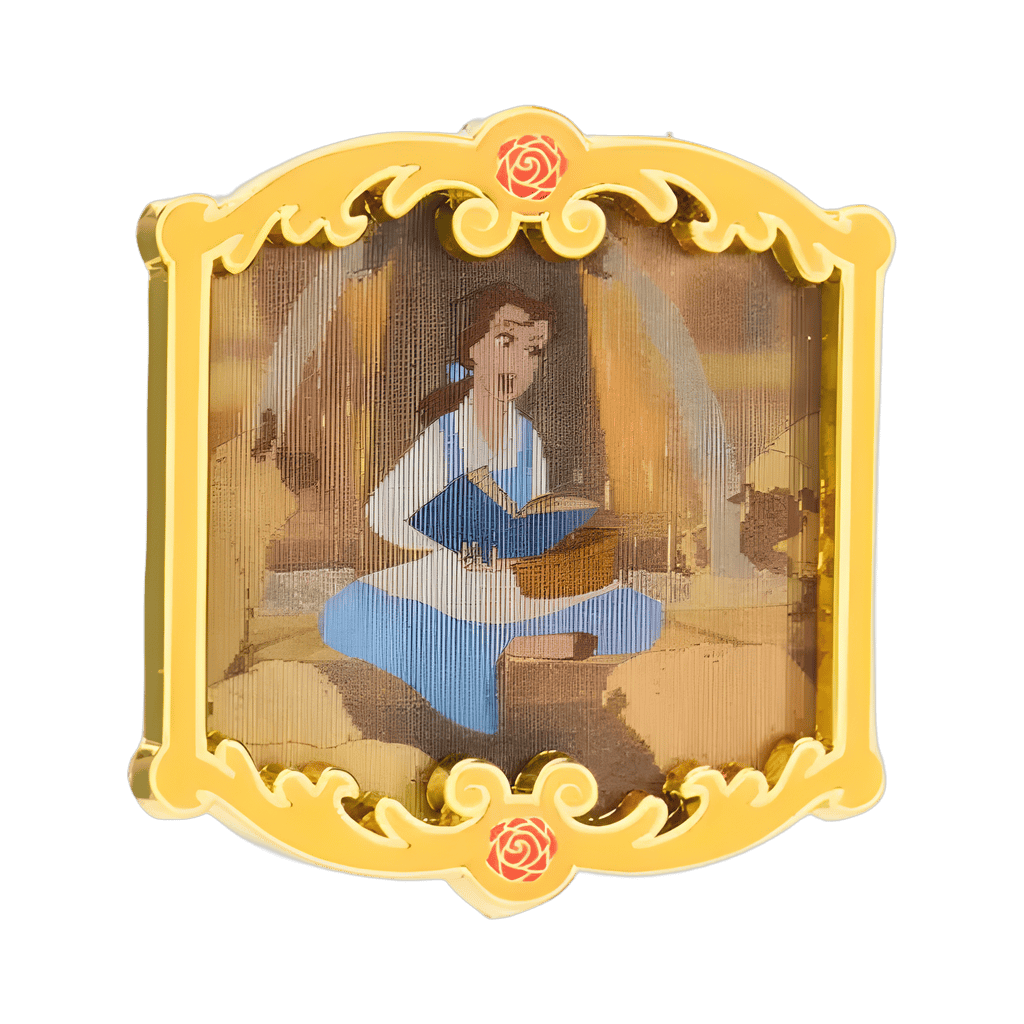 Reading on the Fountain Disney pin