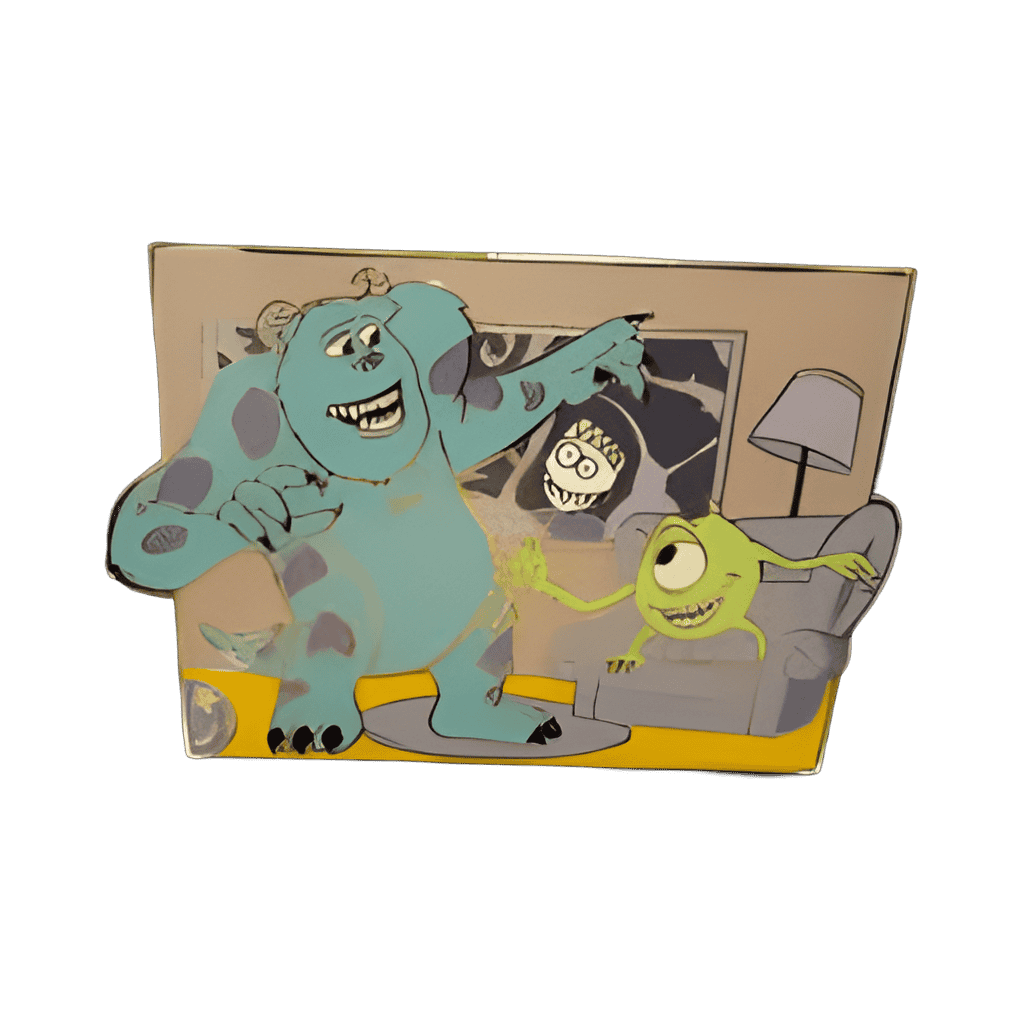 Mike & Sulley at Home Disney pin