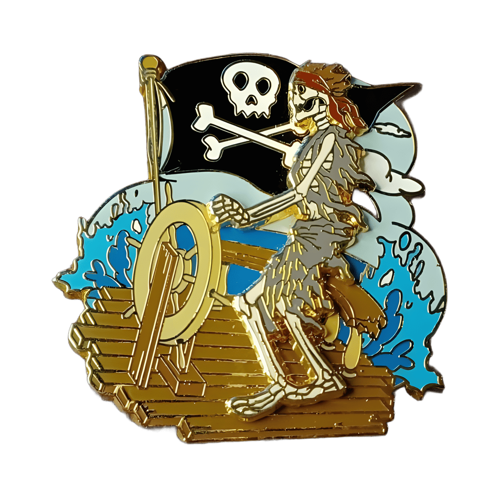 Skeleton Navigator Disney pin