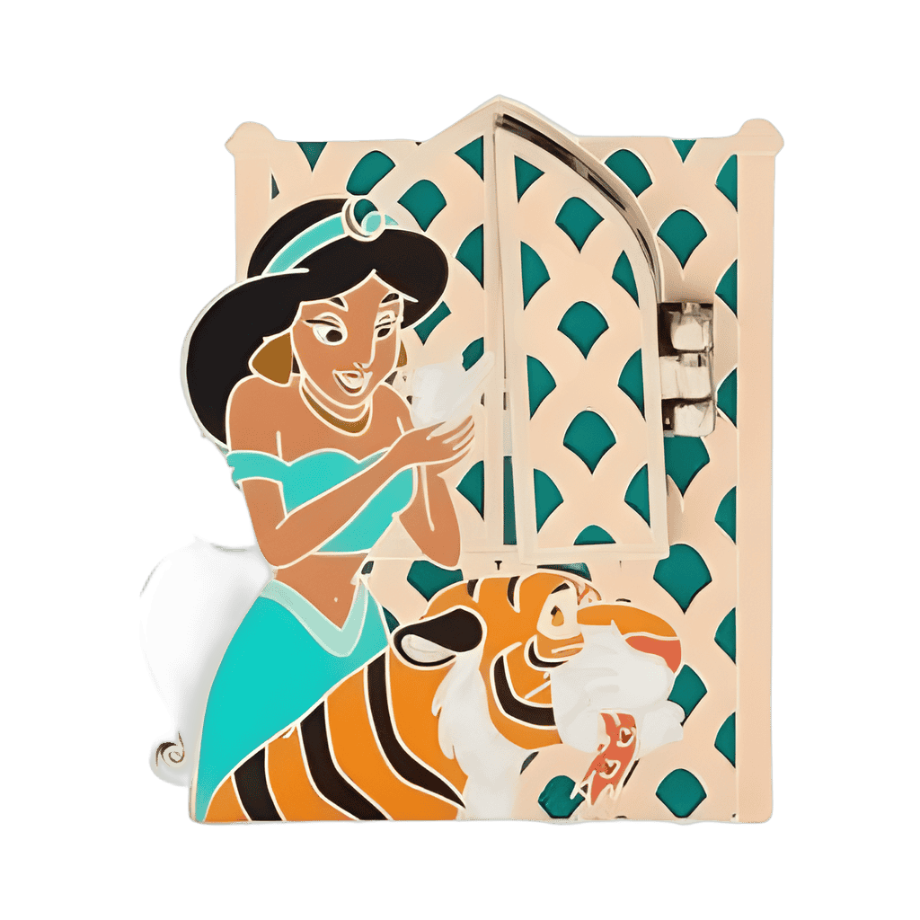 Jasmine and Rajah Disney pin