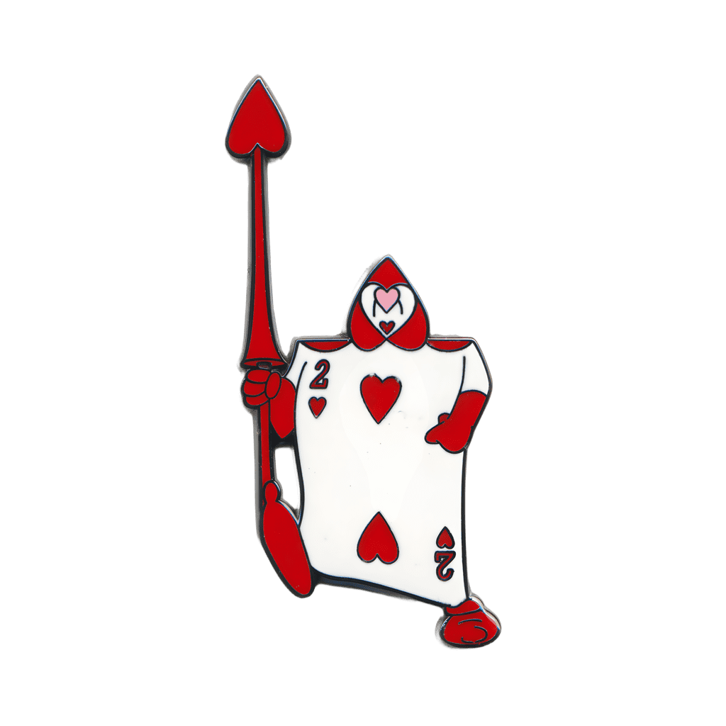 Two of Hearts Playing Card Disney pin