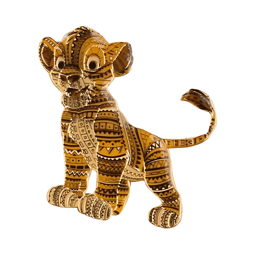 Simba Pin (Patterned) - The Lion King Disney pin
