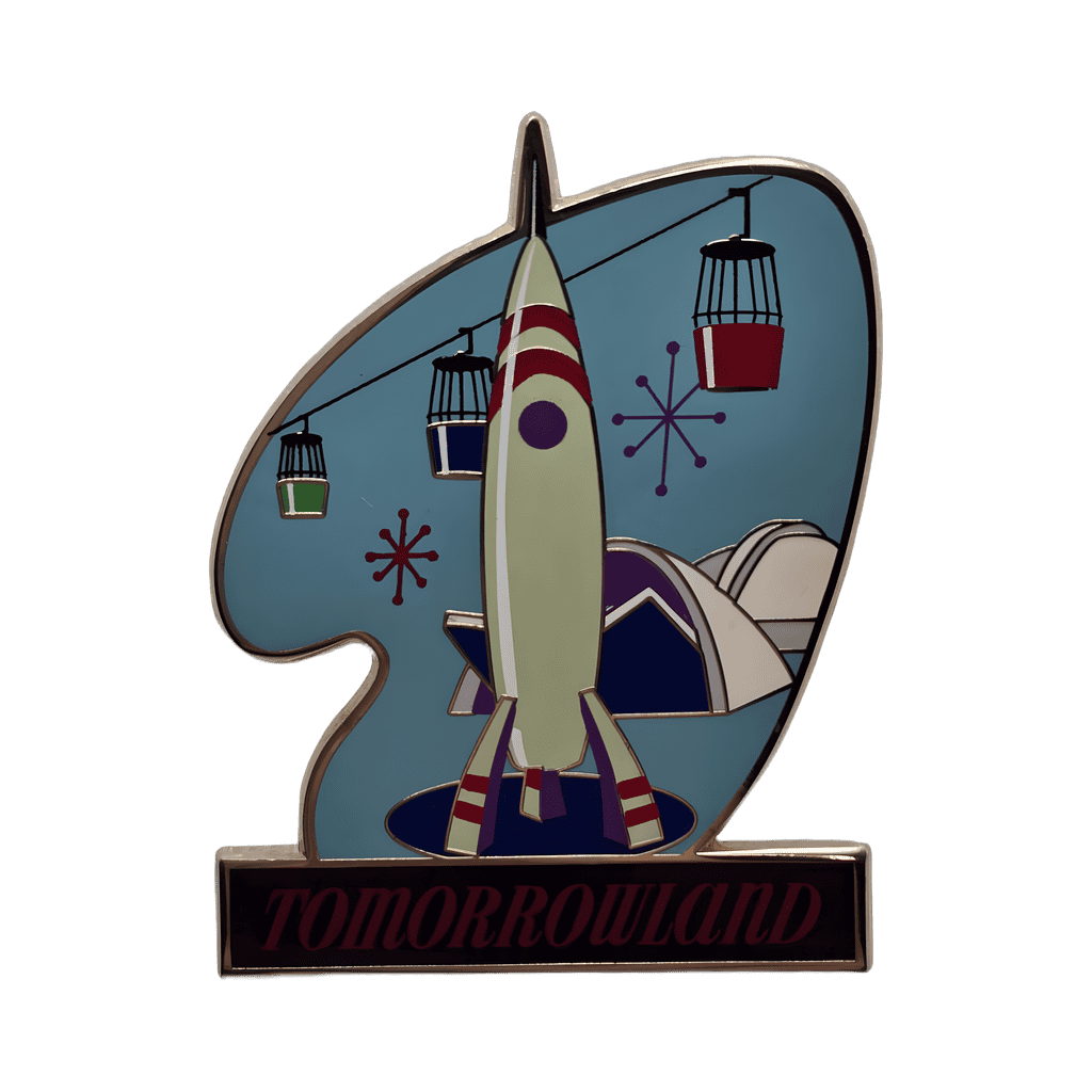 1950's - Tomorrowland - Moonliner and Skyway Disney pin