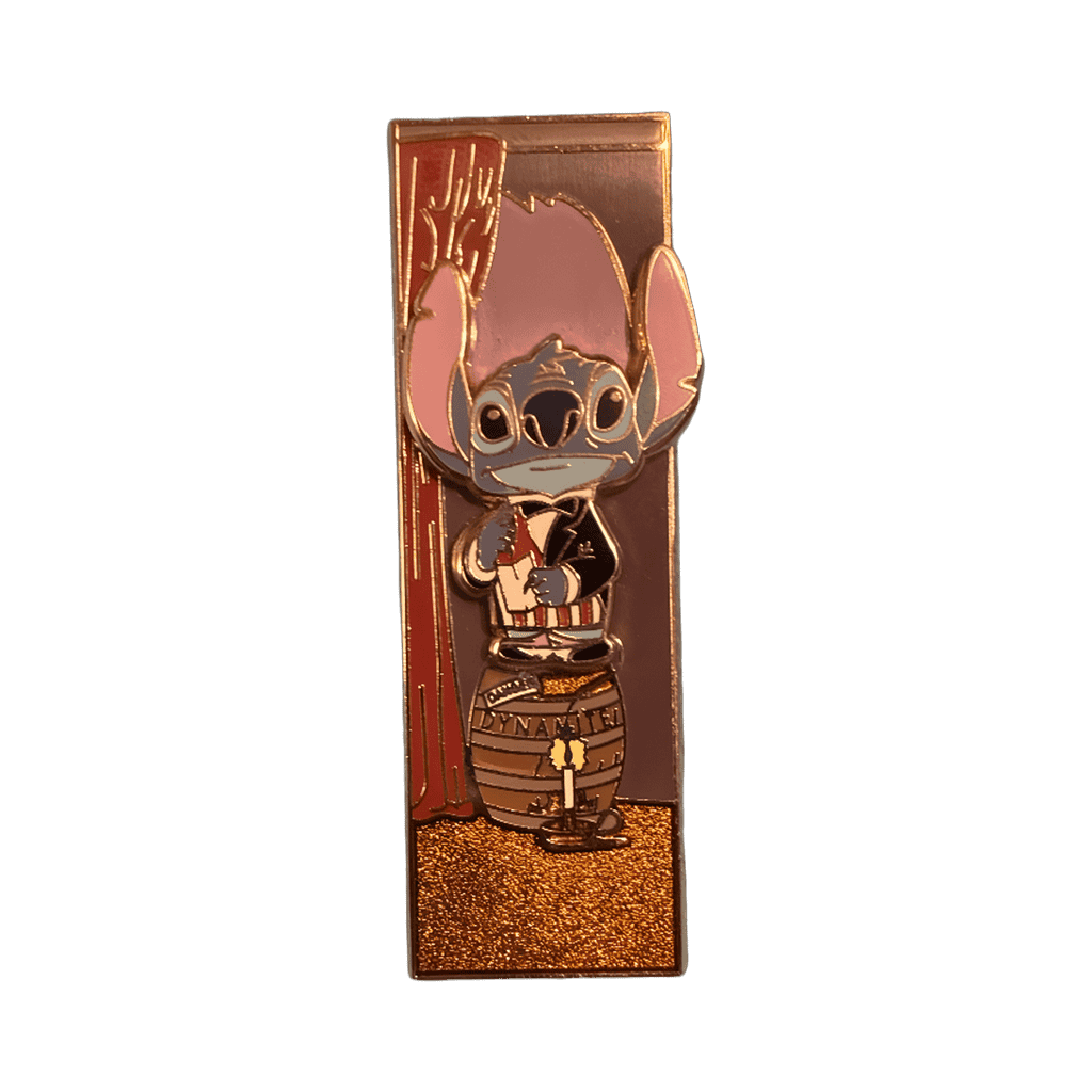Stitch on Dynamite Disney pin