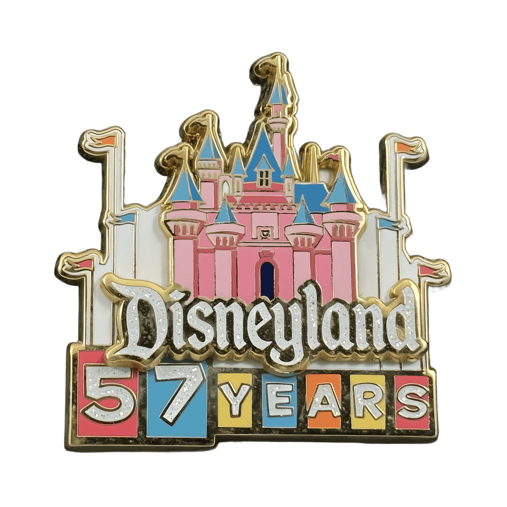 Disneyland 57 Years - Retro - Sleeping Beauty Castle Disney pin